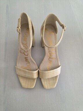 NWOT Sam EdelmanWomen's Daniella Two-Piece Block-Heel Sandals Sz 8.5 $140